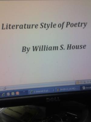 bigCover of the book Literature Style Of Poetry by 