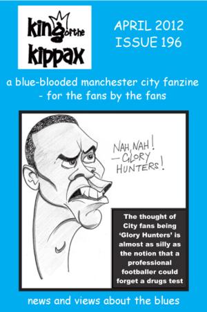 Book cover of King of the Kippax. April 2012. Issue 196