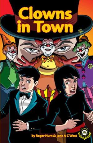 Book cover of Clowns in Town (Alien Detective Agency)