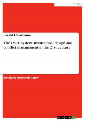 Cover of the book The OSCE system: Institutional design and conflict management in the 21st century by Emanuel Zimmermann