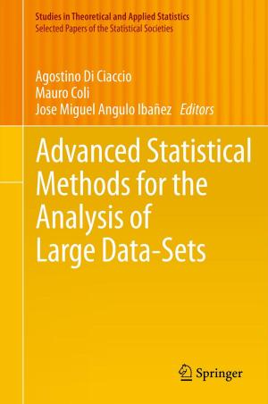 Cover of the book Advanced Statistical Methods for the Analysis of Large Data-Sets by K. Benirschke