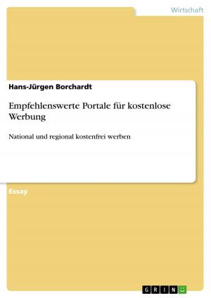 Cover of the book Empfehlenswerte Portale für kostenlose Werbung by Marina Kils