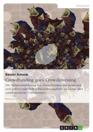 Cover of the book Crowdfunding goes Crowdinvesting by Kirsten Nath
