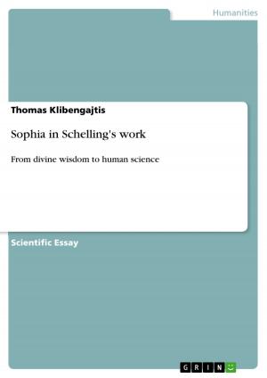 Cover of the book Sophia in Schelling's work by Jeannette Prescher