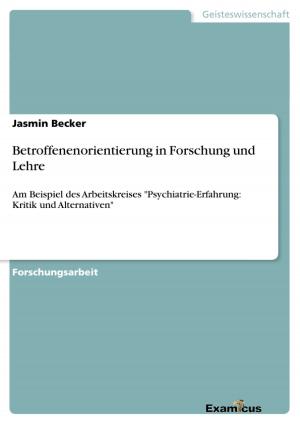 Cover of the book Betroffenenorientierung in Forschung und Lehre by Tina Stindl