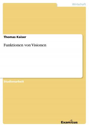 Cover of the book Funktionen von Visionen by Manuel Kaar