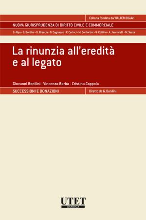 Book cover of La rinunzia all'eredità e al legato