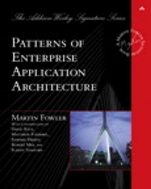 Cover of the book Patterns of Enterprise Application Architecture by Martin Fowler, Pearson Education