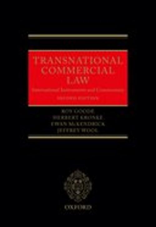 Cover of the book Transnational Commercial Law by Roy Goode, Herbert Kronke, Ewan McKendrick, Jeffrey Wool, OUP Oxford