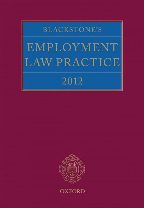 Cover of the book Blackstone's Employment Law Practice 2012 by , OUP Oxford