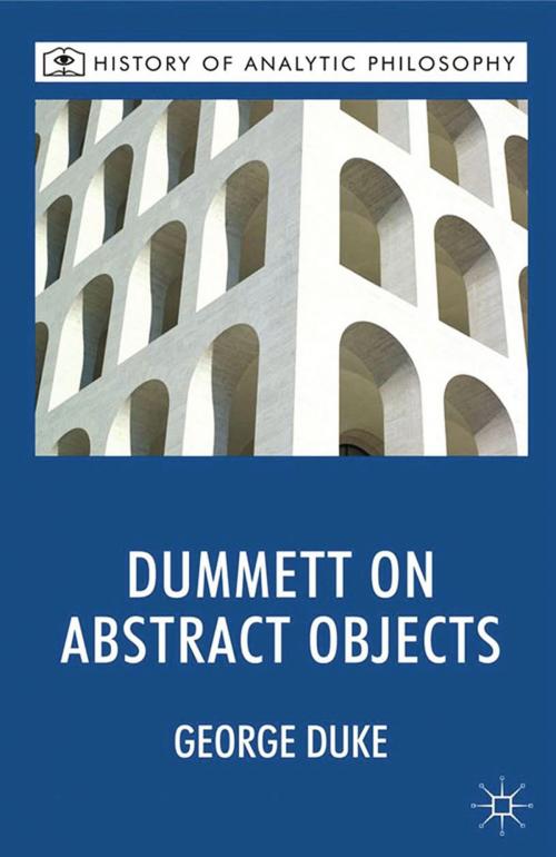 Cover of the book Dummett on Abstract Objects by G. Duke, Palgrave Macmillan UK