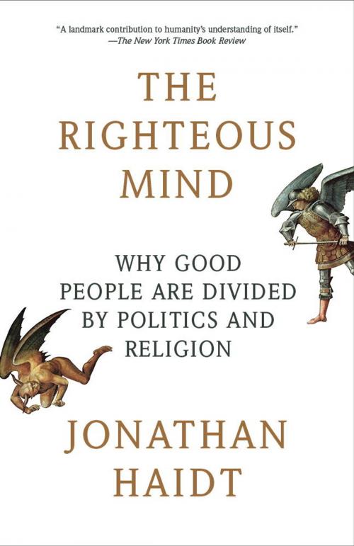 Cover of the book The Righteous Mind by Jonathan Haidt, Knopf Doubleday Publishing Group