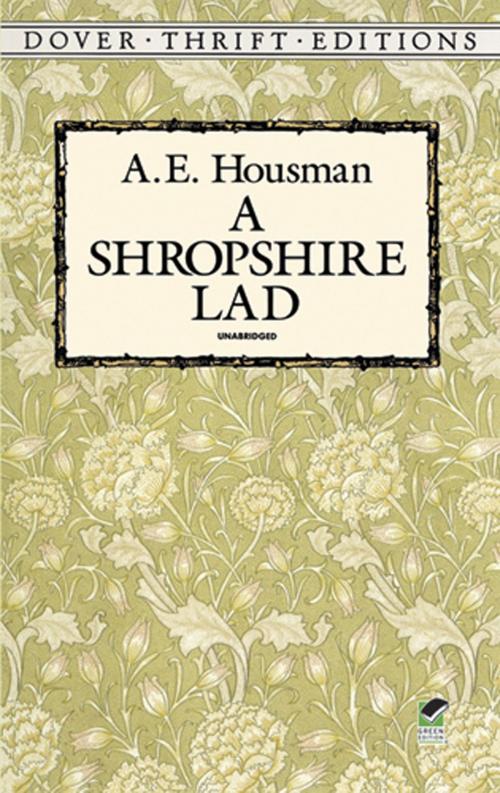Cover of the book A Shropshire Lad by A. E. Housman, Dover Publications