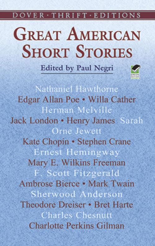 Cover of the book Great American Short Stories by , Dover Publications