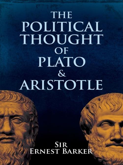 Cover of the book The Political Thought of Plato and Aristotle by E. Barker, Dover Publications