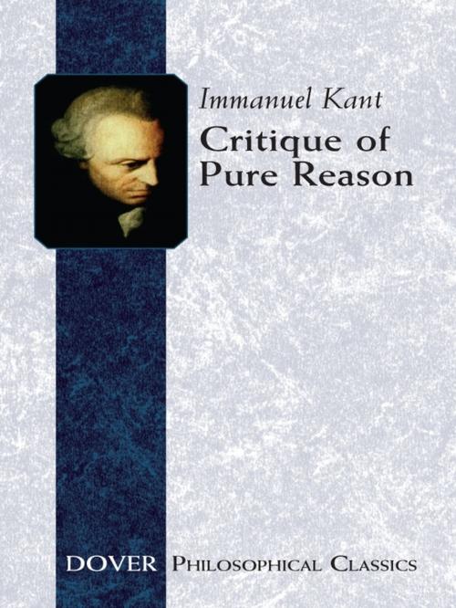 Cover of the book Critique of Pure Reason by Immanuel Kant, Dover Publications