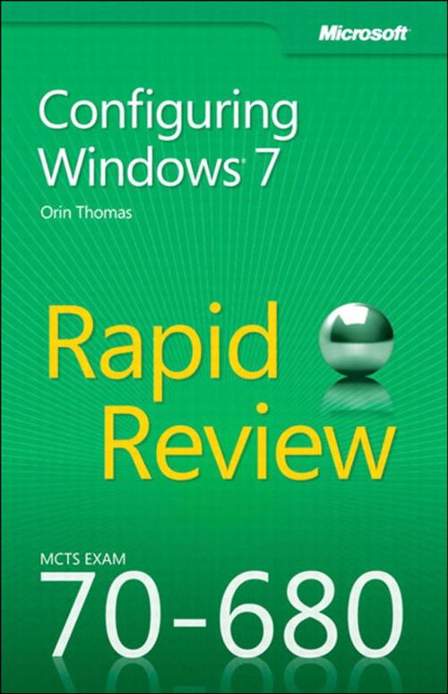 Cover of the book MCTS 70-680 Rapid Review by Orin Thomas, Pearson Education