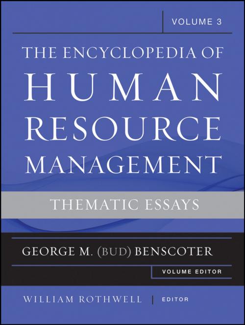 Cover of the book The Encyclopedia of Human Resource Management, Volume 3 by George M. (Bud) Benscoter, Wiley
