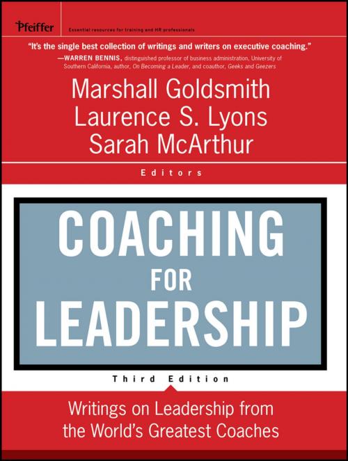 Cover of the book Coaching for Leadership by Marshall Goldsmith, Sarah McArthur, Laurence S. Lyons, Wiley