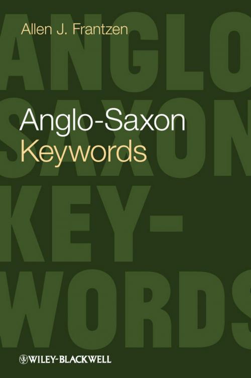 Cover of the book Anglo-Saxon Keywords by Allen J. Frantzen, Wiley