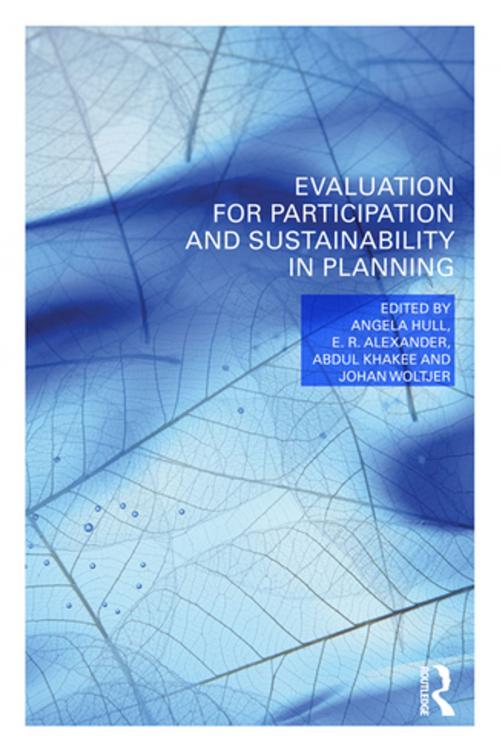 Cover of the book Evaluation for Participation and Sustainability in Planning by , Taylor and Francis