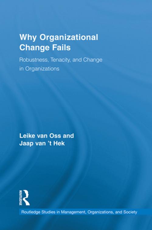 Cover of the book Why Organizational Change Fails by Leike van Oss, Jaap van 't Hek, Taylor and Francis