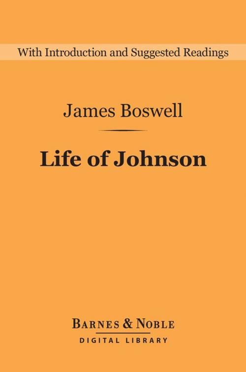 Cover of the book Life of Johnson (Barnes & Noble Digital Library) by James Boswell, Barnes & Noble