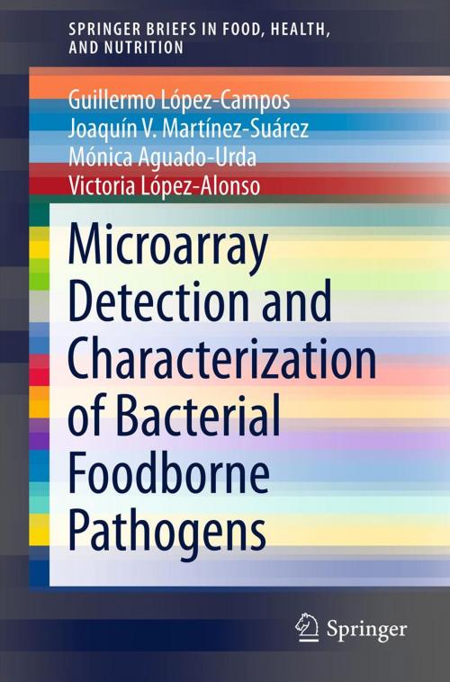 Cover of the book Microarray Detection and Characterization of Bacterial Foodborne Pathogens by Guillermo López-Campos, Joaquín V. Martínez-Suárez, Mónica Aguado-Urda, Victoria López-Alonso, Springer US