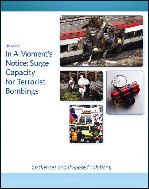 Cover of the book In A Moment's Notice: Surge Capacity for Terrorist Bombings - Challenges and Proposed Solutions, Lessons from Madrid and London Bombings by Progressive Management, Progressive Management
