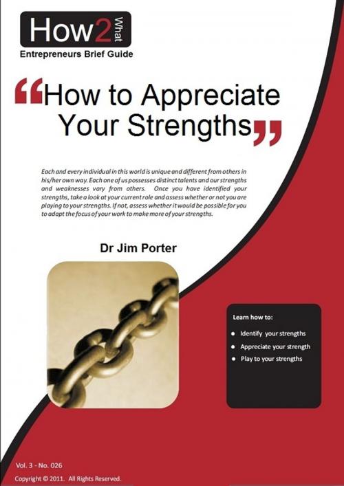 Cover of the book How to Appreciate Your Strengths by Dr Jim Porter, Dr Jim Porter
