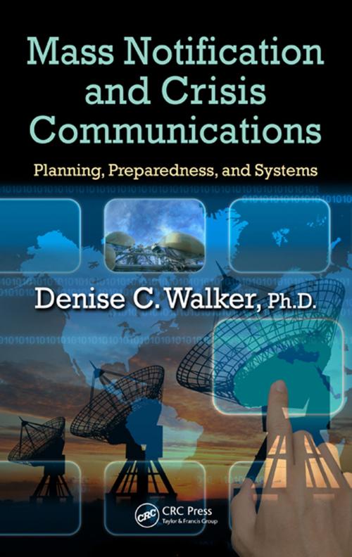 Cover of the book Mass Notification and Crisis Communications by Denise C. Walker, CRC Press