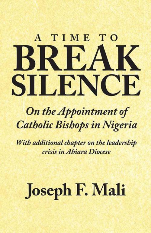 Cover of the book A Time to Break Silence by Joseph F. Mali, Xlibris US