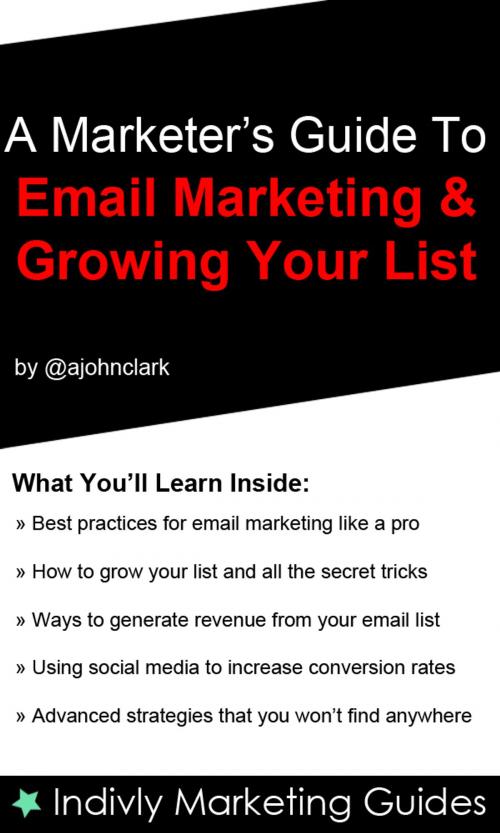 Cover of the book Marketers Guide To Email Marketing and Growing Your Email List by John Clark, John Clark