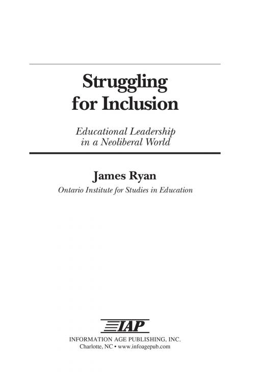 Cover of the book Struggling for Inclusion by James Ryan, Information Age Publishing