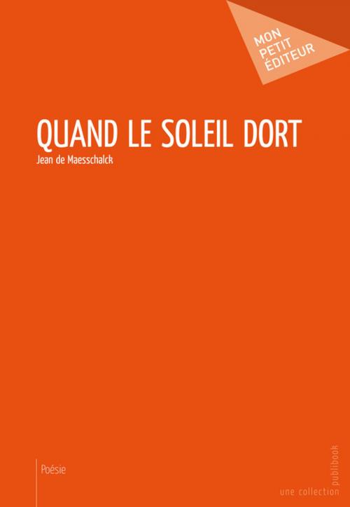 Cover of the book Quand le soleil dort by Jean de Maesschalck, Mon Petit Editeur