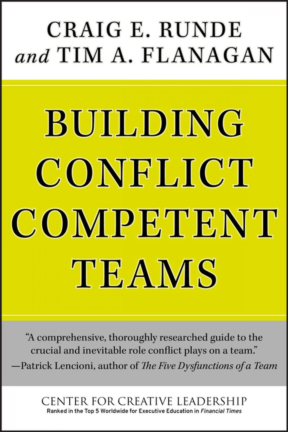 Big bigCover of Building Conflict Competent Teams