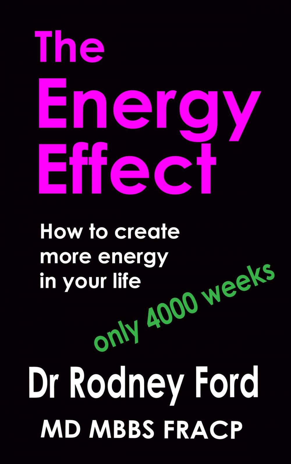 Big bigCover of The Energy Effect: How to Create more Energy in your Life – You only have 4000 weeks!