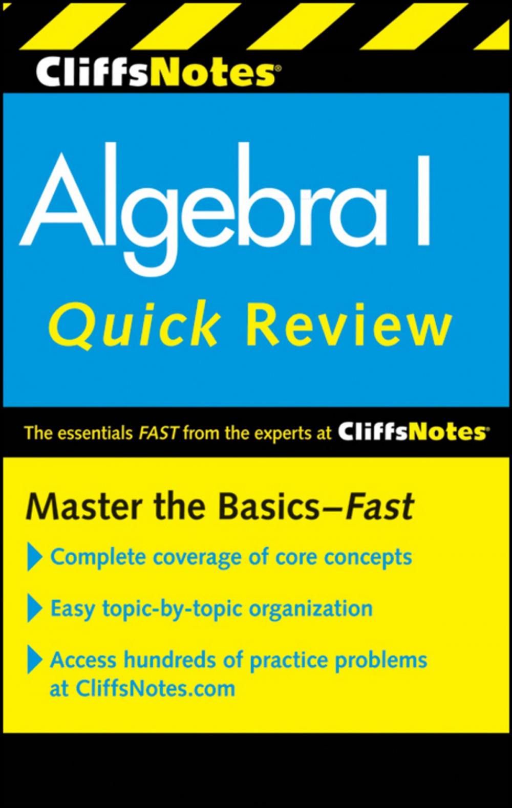 Big bigCover of CliffsNotes Algebra I Quick Review, 2nd Edition
