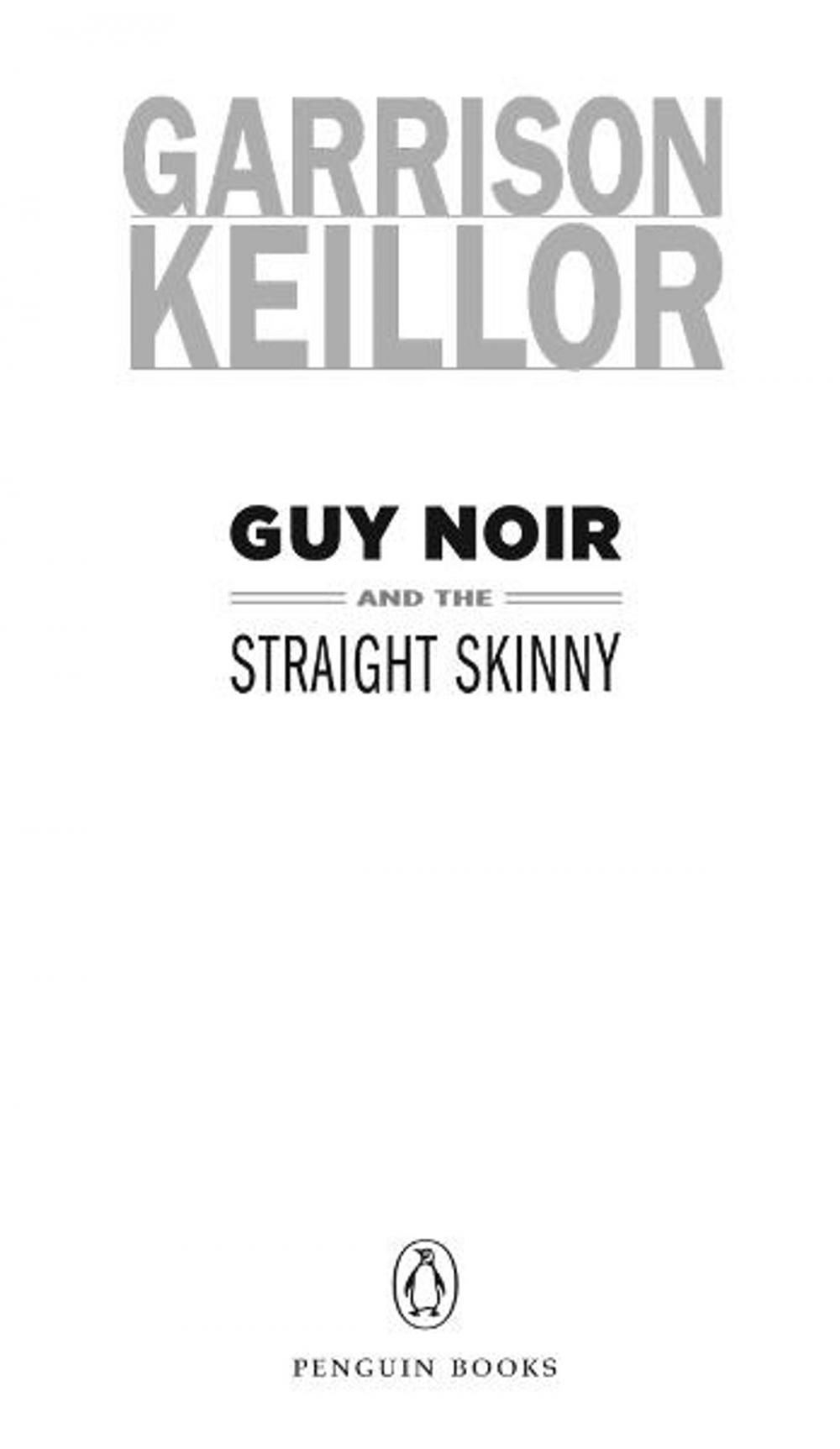 Big bigCover of Guy Noir and the Straight Skinny