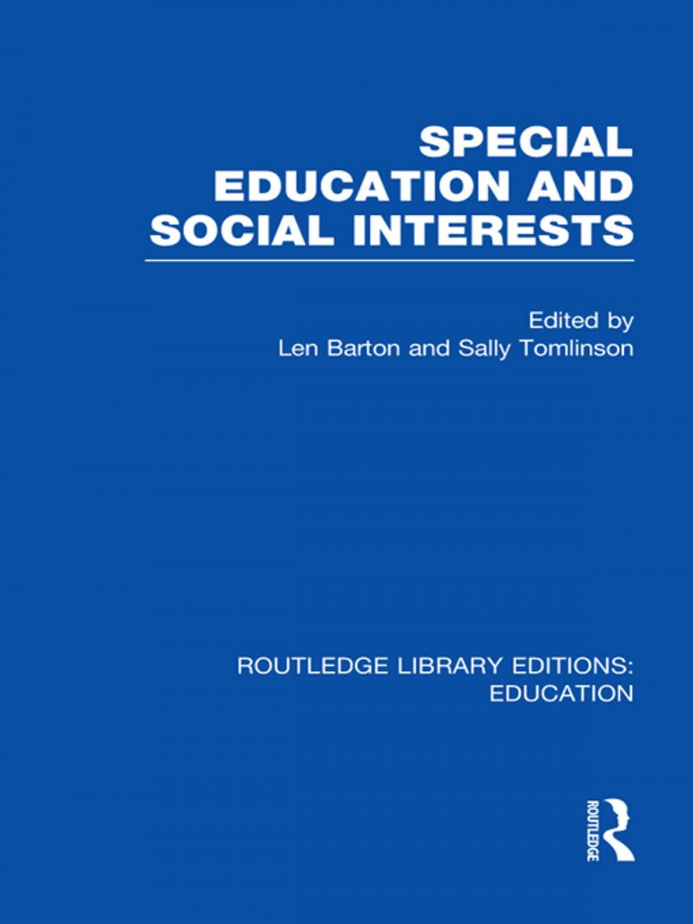Big bigCover of Special Education and Social Interests (RLE Edu M)