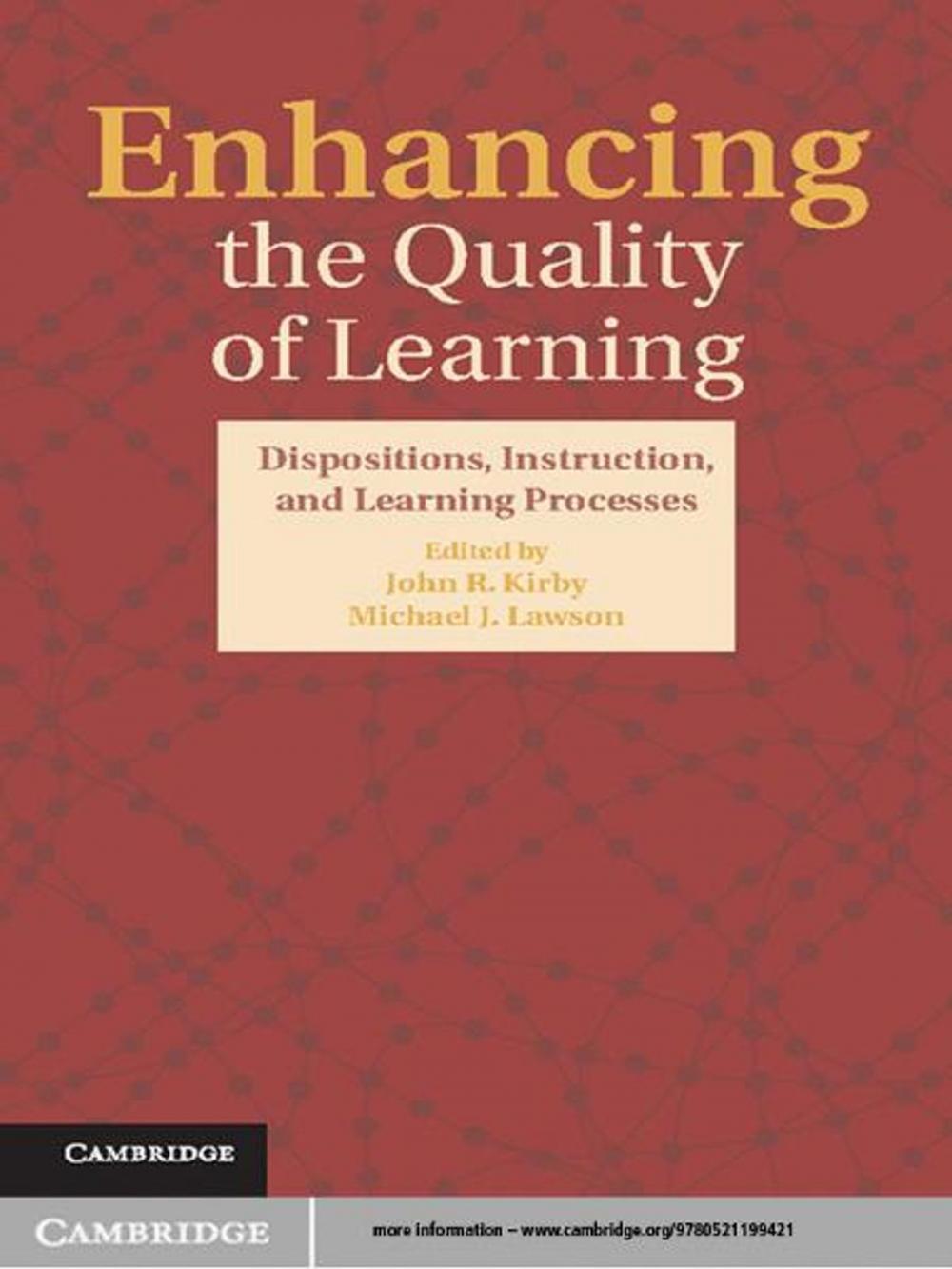 Big bigCover of Enhancing the Quality of Learning