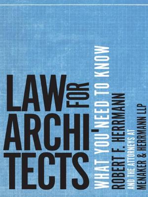 Cover of the book Law for Architects: What You Need to Know by Christopher Lasch