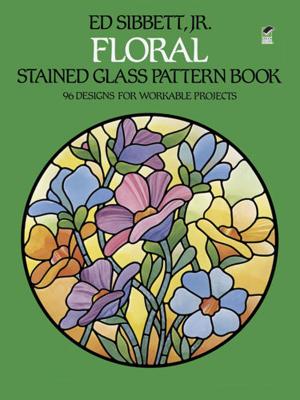 Book cover of Floral Stained Glass Pattern Book
