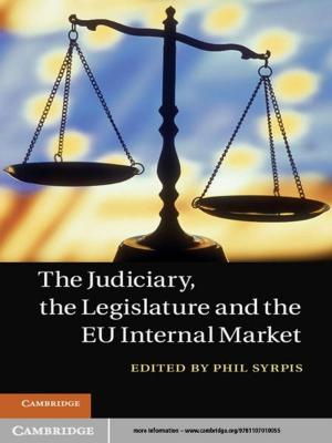 Cover of the book The Judiciary, the Legislature and the EU Internal Market by Maartje Abbenhuis