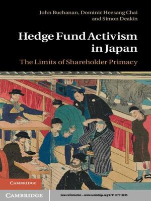 Cover of the book Hedge Fund Activism in Japan by Pauline Jones Luong, Erika Weinthal