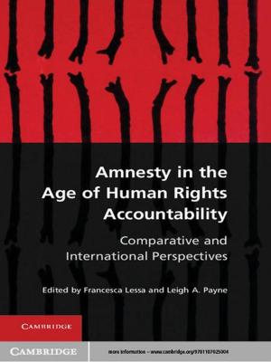 Cover of the book Amnesty in the Age of Human Rights Accountability by Sarah Zukerman Daly