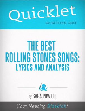 Book cover of Quicklet on The Best Rolling Stones Songs: Lyrics and Analysis