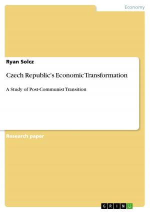 Cover of the book Czech Republic's Economic Transformation by Jean Weinfeld