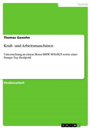 Cover of the book Kraft- und Arbeitsmaschinen by Timo Klemm