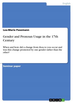 Cover of the book Gender and Pronoun Usage in the 17th Century by Colette Fingerhut